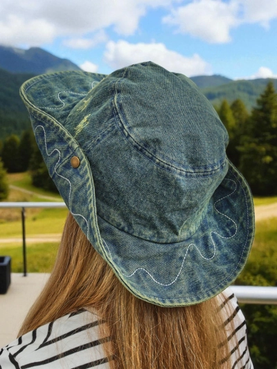 Damen Hut Perseida – Denim Strandhut aus Polyester