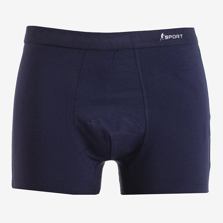 Dunkelblaue Boxershorts aus Baumwolle für Herren - Unterwäsche