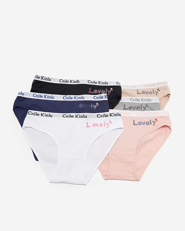 Bunte Slips, Slips für Damen 6 / Packung - Unterwäsche