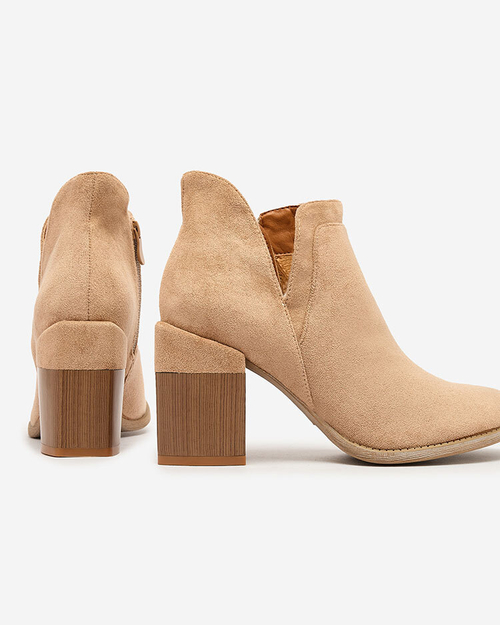 Royalfashion Світло-коричневі жіночі черевики Ricteas на шпильці