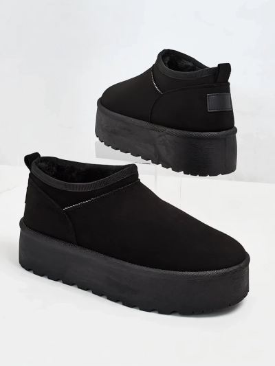 Royalfashion Damen Kurzstiefel a'la Schneestiefel Ozozi