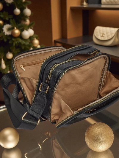 Kleine Damenhandtasche aus Öko-Leder Merlina