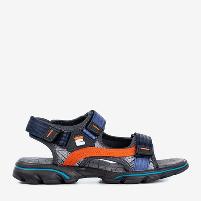 Graue und dunkelblaue Kindersandalen von Bruno - Footwear