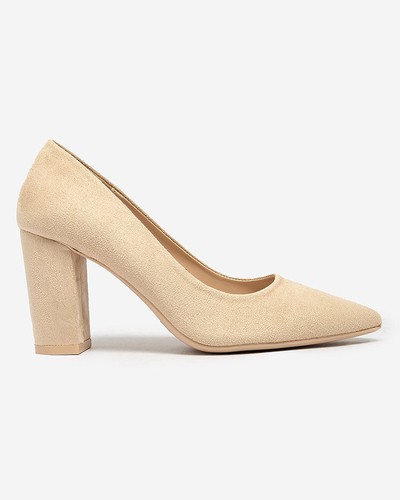 Royalfashion Damen Öko-Wildleder Zehenstegpumps Duttoso