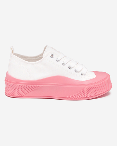 Weiß-rosa Damen-Sneaker, Typ Nerikas Sneaker - Schuhe