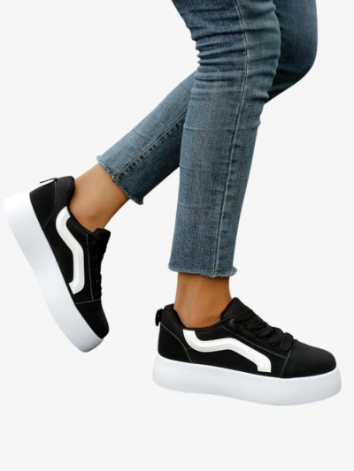 Royalfashion Damen Plattform Sport Sneakers Ensis