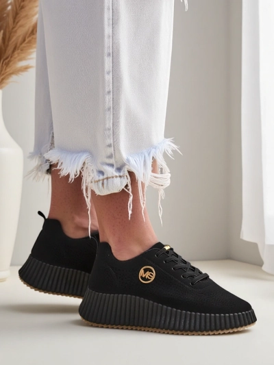 Royalfashion Damen perforierte Sport Sneakers Tobin