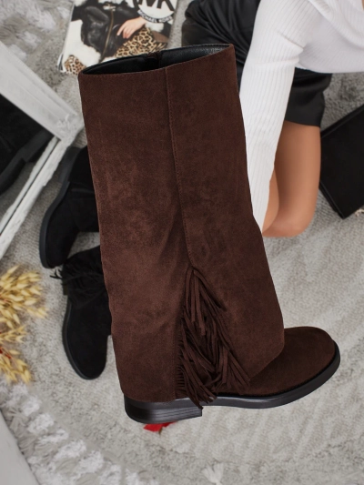 Damen Kozaki Öko-Wildleder mit Schaft Ismara