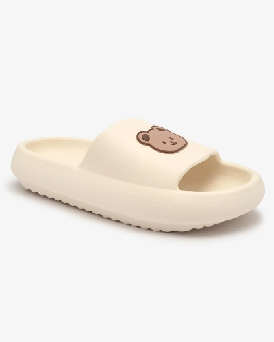 Royalfashion Creme Damen Flip-Flops aus Gummi Mabyn