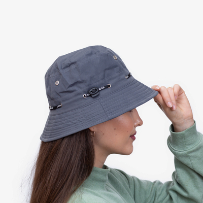 Dunkelgrauer Fischerhut für Damen - Accessoires