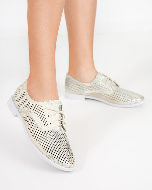 OUTLET Світло-зелені жіночі туфлі з ажуром Котнісо - Взуття