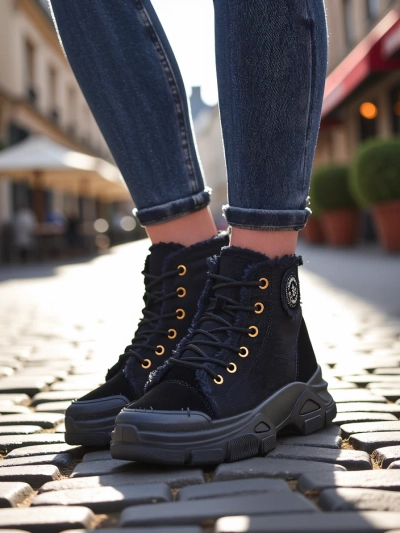 Royalfashion Hohe Damensneaker Hirrias