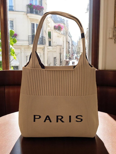 Royalfashion Damen Stoffhandtasche Paris Style Life