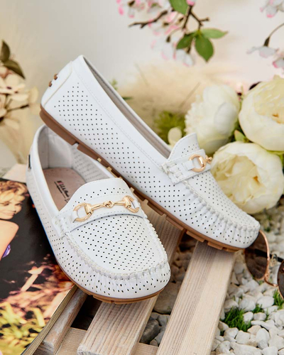 Royalfashion Damen durchbrochene Mokassins Mill