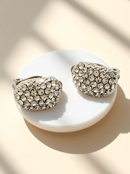 Royalfashion Damen-Clip-Ohrringe mit Zirkonia