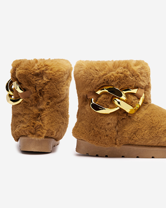 Camel Damen-Schneestiefel mit Pelz Sattopa- Footwear