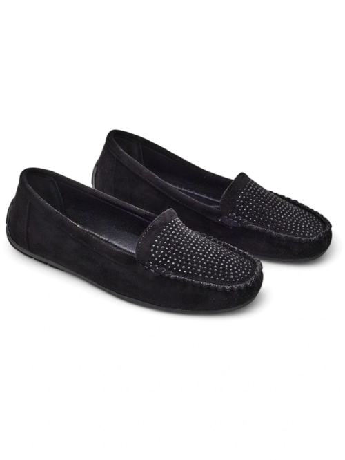 Royalfashion Жіночі мокасини з стразами Ezuess