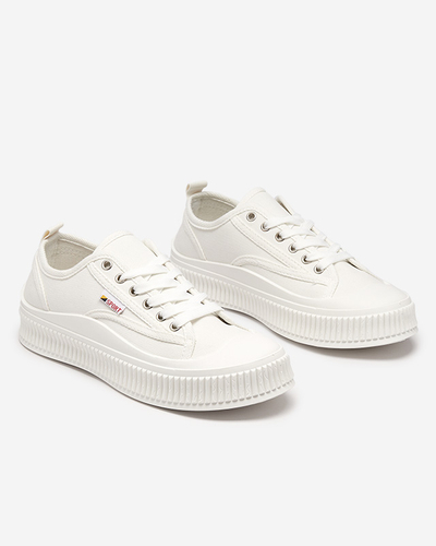 Weiße Turnschuhe für Damen Scola-Shoes