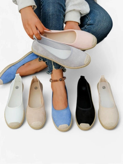 Royalfashion Damen Eco-Suede Espadrilles Aroles