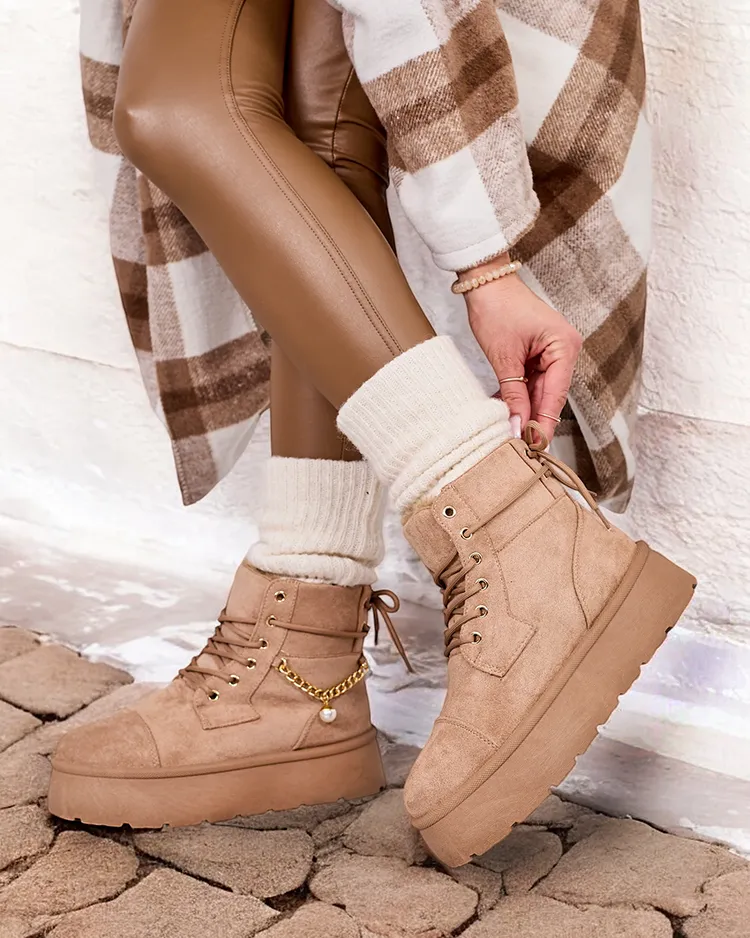 Royalfashion Damen Schnürstiefel Woruces