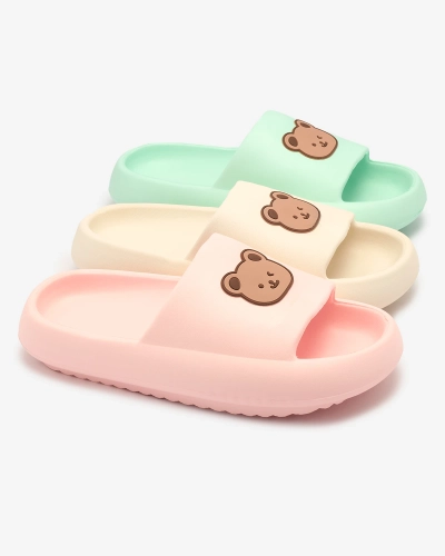 Royalfashion Creme Damen Flip-Flops aus Gummi Mabyn