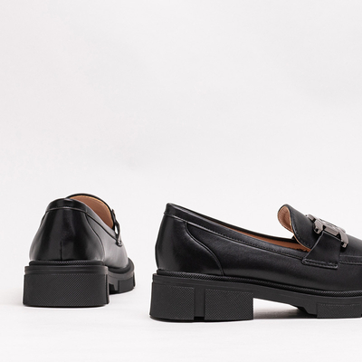 Schwarze Schuhe mit Kette Semla - Schuhe
