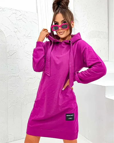 Royalfashion Damen Mini-Blusenkleid