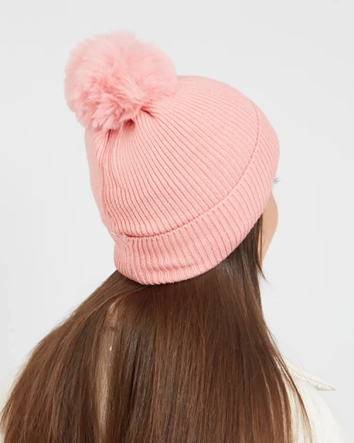 Брильянтова жіноча ізольована шапка з помпоном Royalfashion