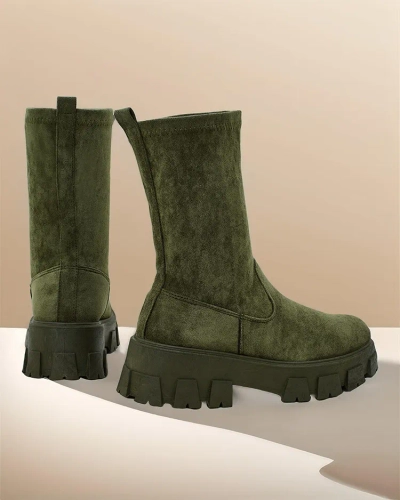 Royalfashion Damen Plateaustiefel Firo