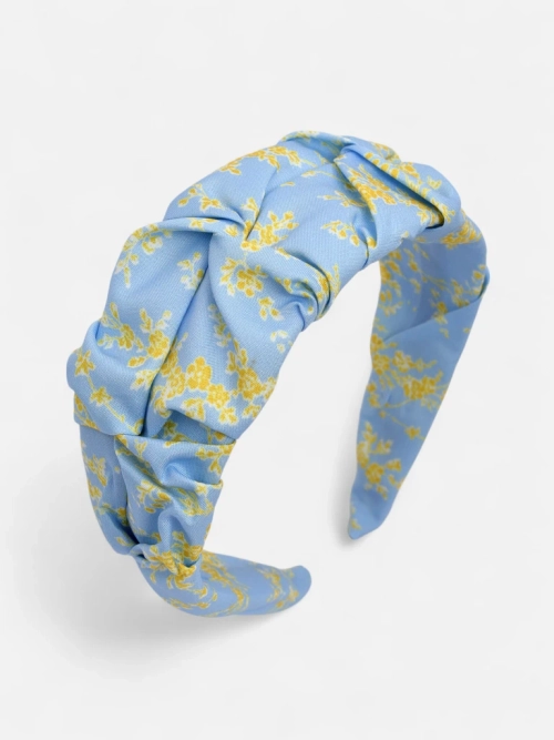 Royalfashion Пов'язка для волосся зі зморщуванням і принтом