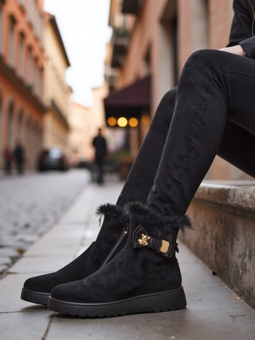 Royalfashion Жіночі снігові черевики з бантиком Kiebbi