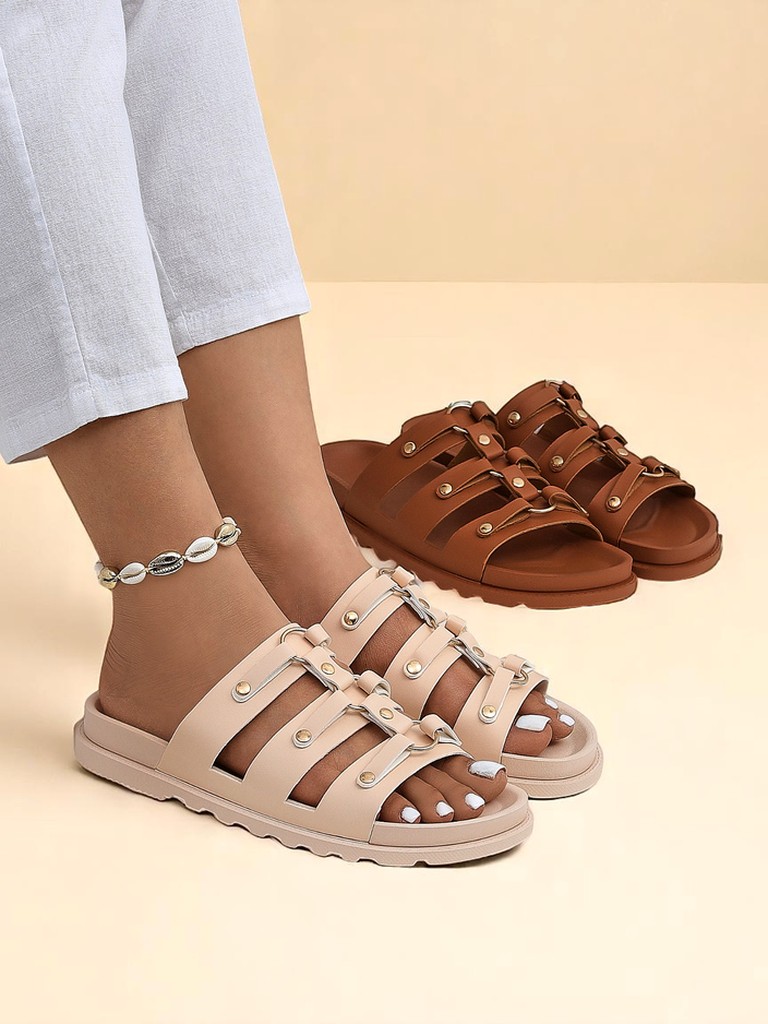 Royalfashion Damen Pantoletten Aurelia Roma