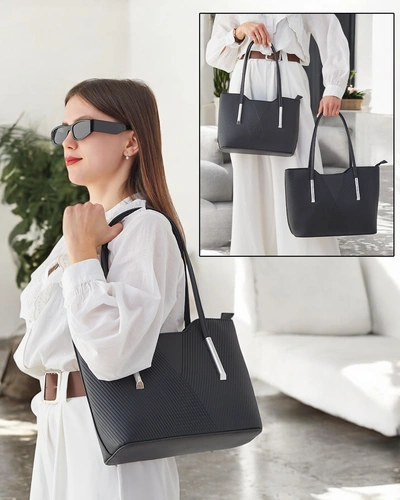 Royalfashion Doppel Frauenhandtasche mit Prägung