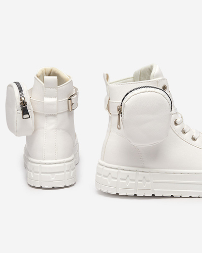 Damen Sportschuhe aus Öko-Leder in Weiß Kolibs- Footwear