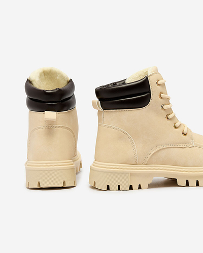 Royalfashion Beige Damen Trapper Saramellia