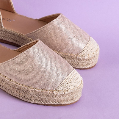 Жіночі еспадрільї з рожевого золота Pribella - Взуття