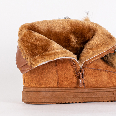 Kamelfell-Schneestiefel für Damen Cerika - Schuhe