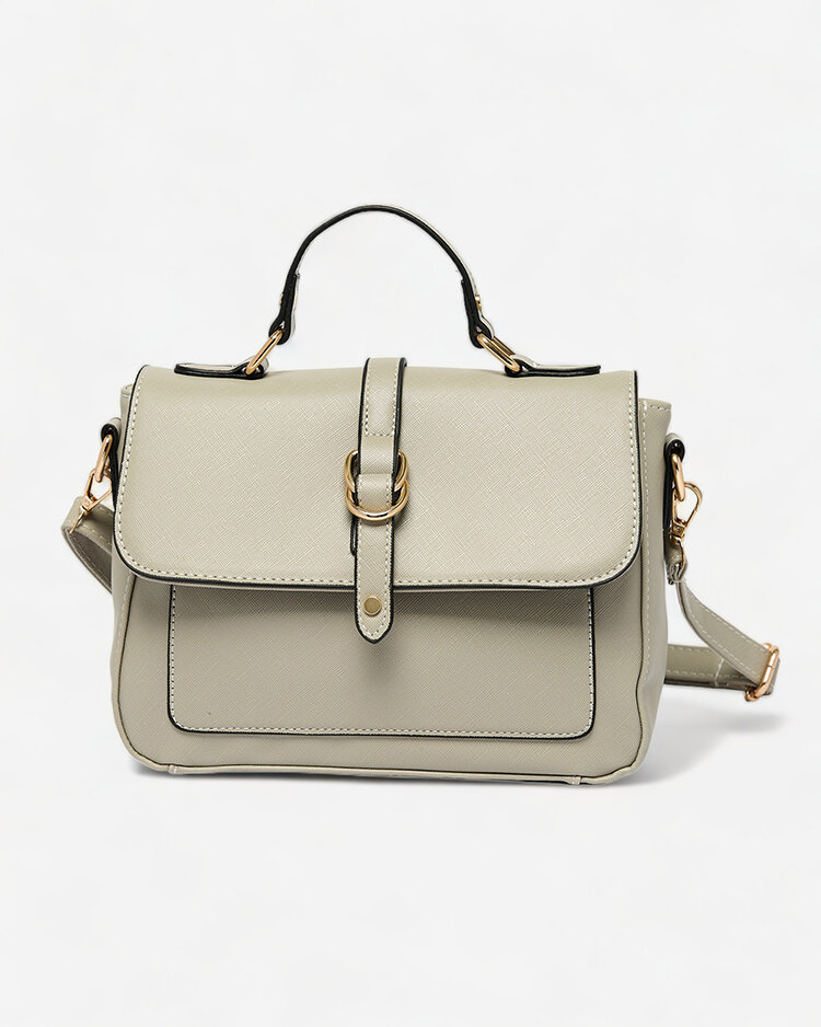 Royalfashion Damenhandtasche in kleiner Größe in hellgrauer Farbe