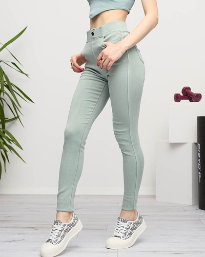 Grüne Treggings für Damen - Kleidung