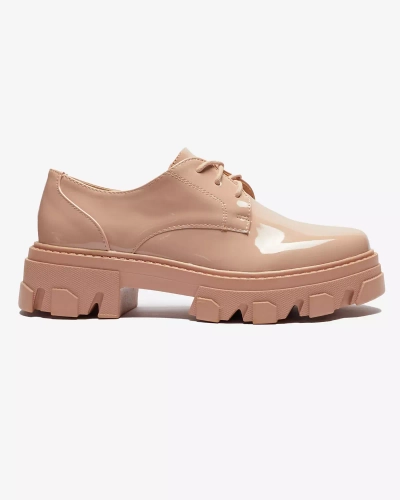 Rosa lackierte Damen Halbschuhe Delgor- Footwear