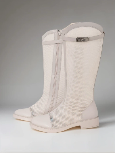 Royalfashion Hohe durchlässige Damen-Stiefeletten Ovittole