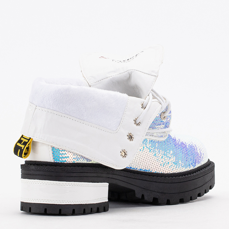 Damenstiefeletten mit holografischen Wysey-Pailletten - Schuhe