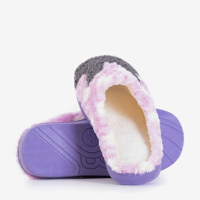 Lila Frauenschuhe mit Krystians Hasen - Schuhe