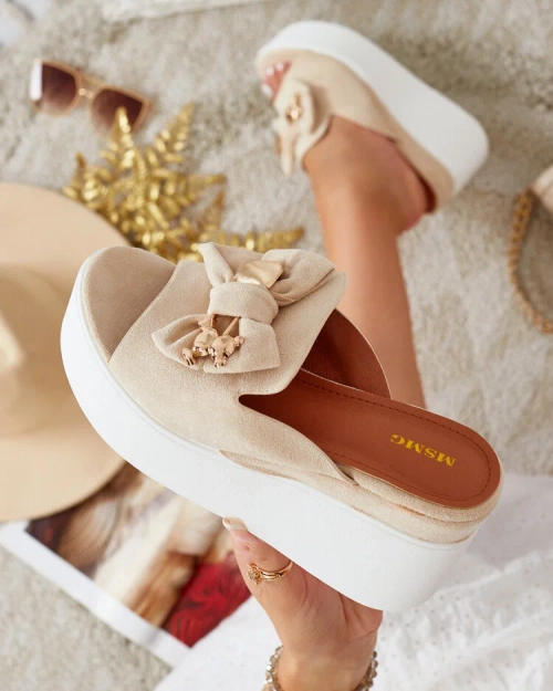 Royalfashion Жіночі шльопанці Dalimes на котурні