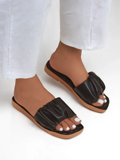 Royalfashion Damen Pantoletten Ivy Belle mit flacher Sohle