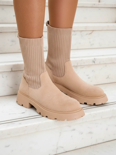 Royalfashion Damen Slip-On Stiefel Derette