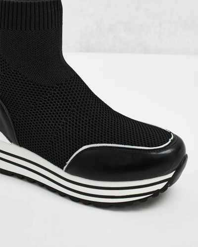 Royalfashion Damen Sportliche High Sneakers Wisoi