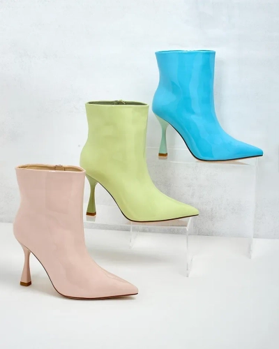 Royalfashion Loori lackierte Damenstiefel mit Stiletto-Absatz