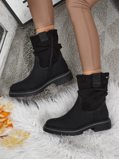 Höhere Damenstiefeletten aus Öko-Wildleder Liora