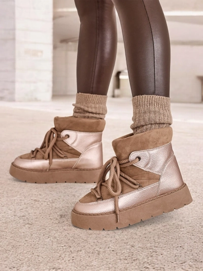 Royalfashion Damen Schnürschneestiefel Iniuc